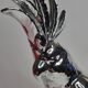 Cockatoo sculpture in biscuit porcelain, Pols Potten, 33 cm