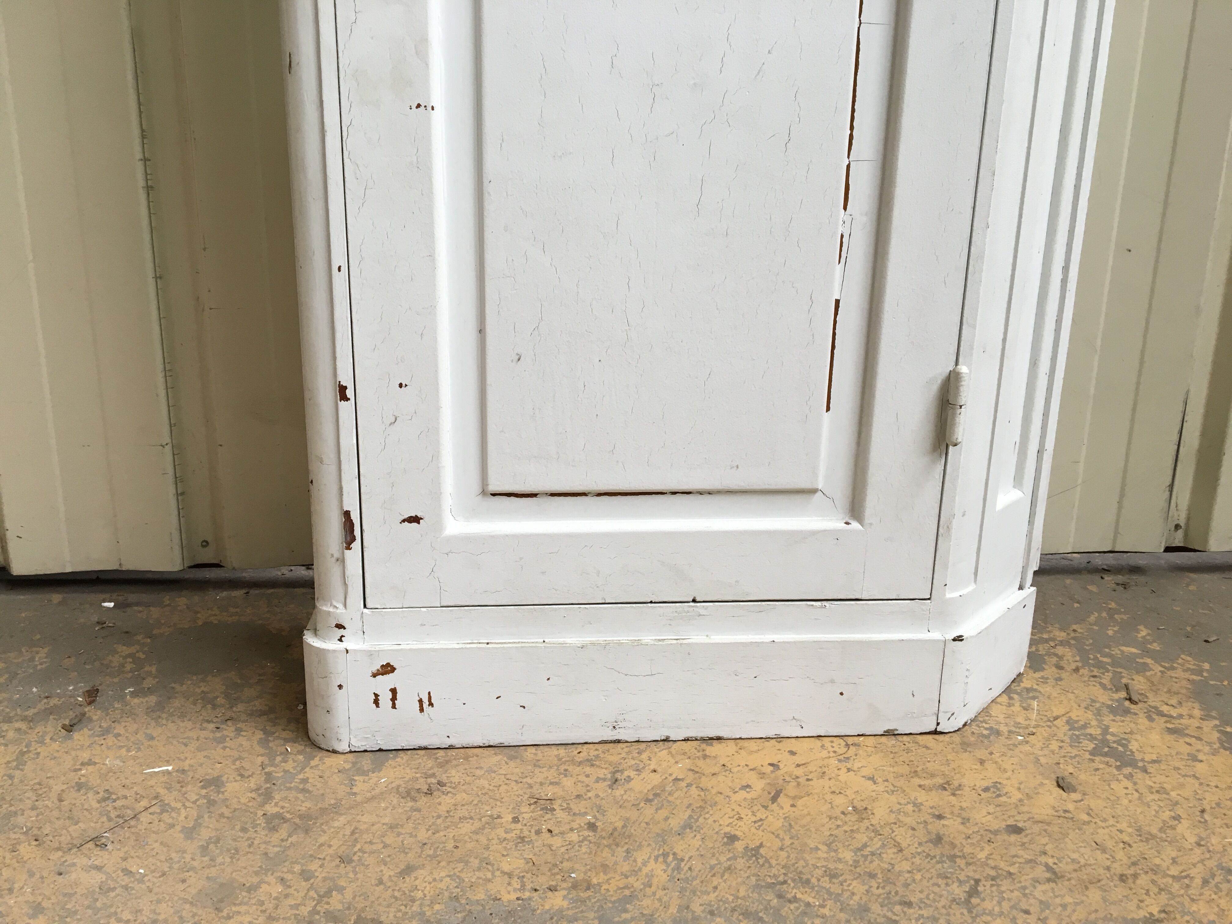 fire post cabinet of the old French bank in oak