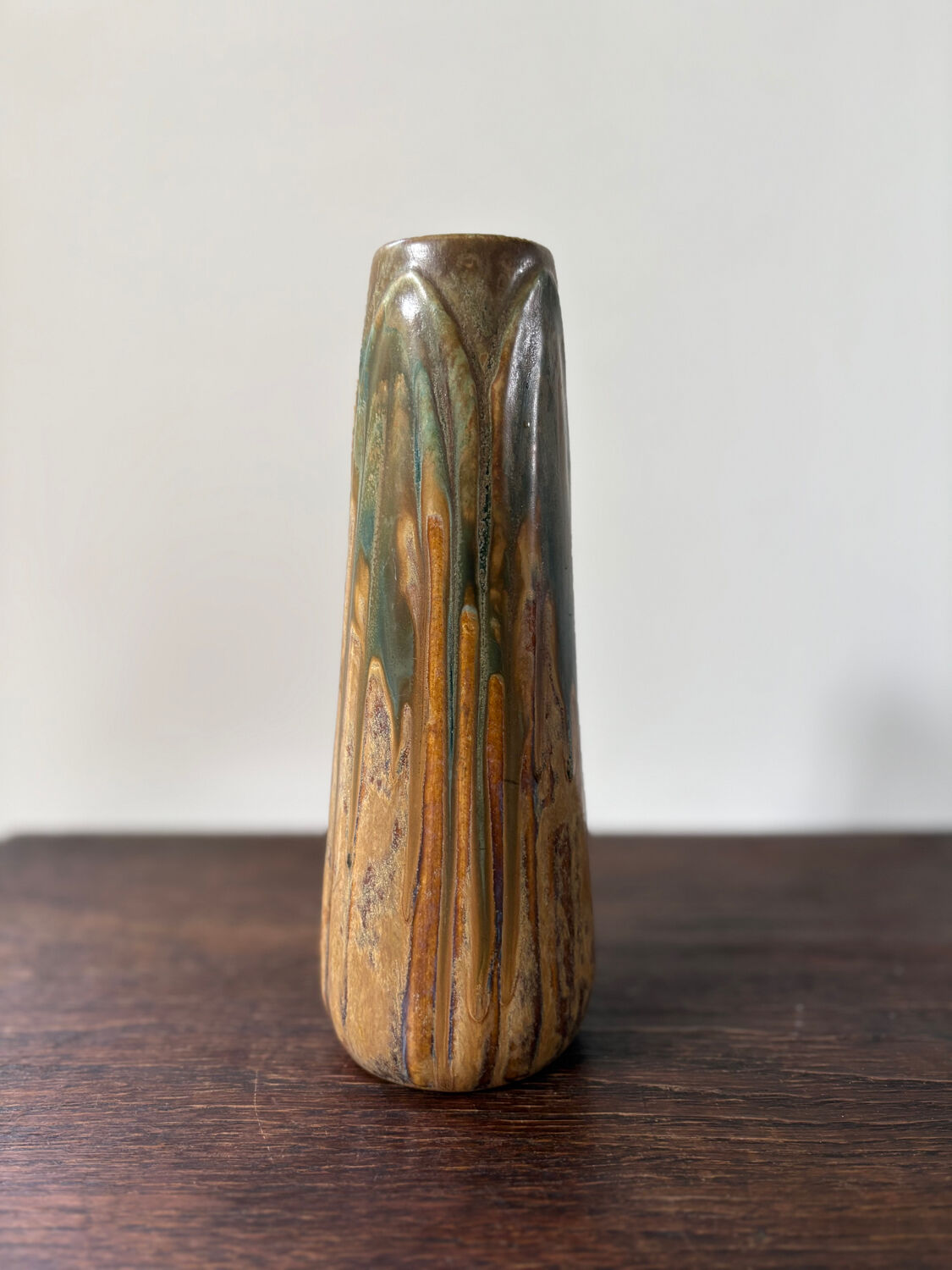 Large ceramic vase Metenier Belgian Art Nouveau