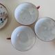 Antique cups and under cups porcelain japan