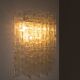 Carlo Nason, sculptural lace glass wall lamp, 1970s
