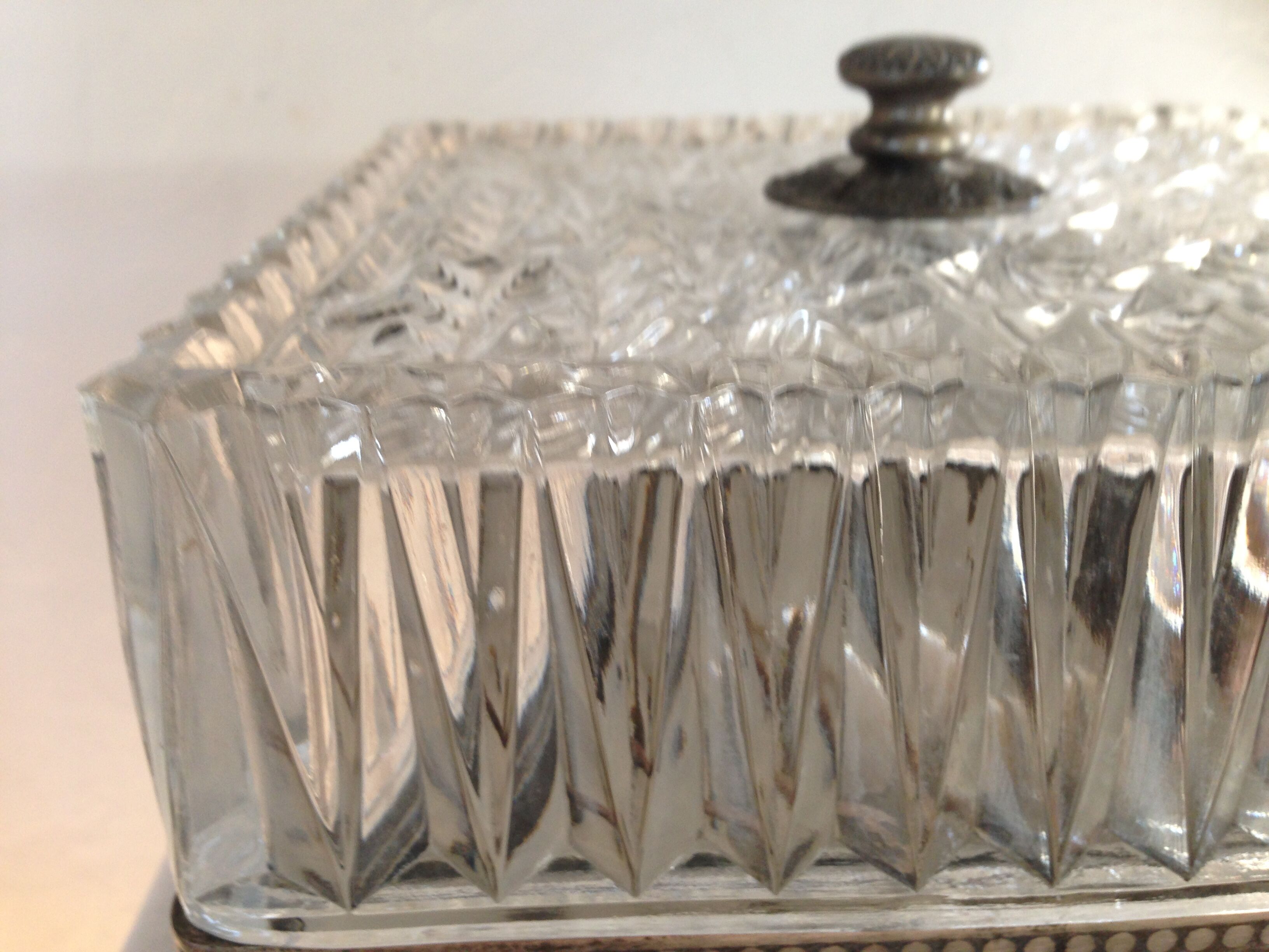 Former square ceiling metal silver crossfire