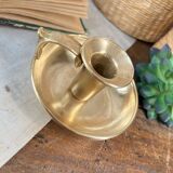 Brass cellar rat candle holder