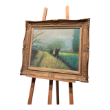 Oil on canvas framed