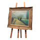 Huile sur toile encadrée