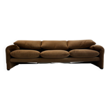 3-seater "maralunga" sofa by Vico Magistretti for Cassina