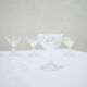 Series of 6 vintage crystal champagne glasses