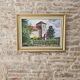 Oil Painting on Canvas - Château de Gevrey-Chambertin Vines Signed Leclerc
