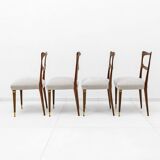Attributed to Paolo Buffa Mid-Century Modern Dinning Chairs, 1950s, Set of