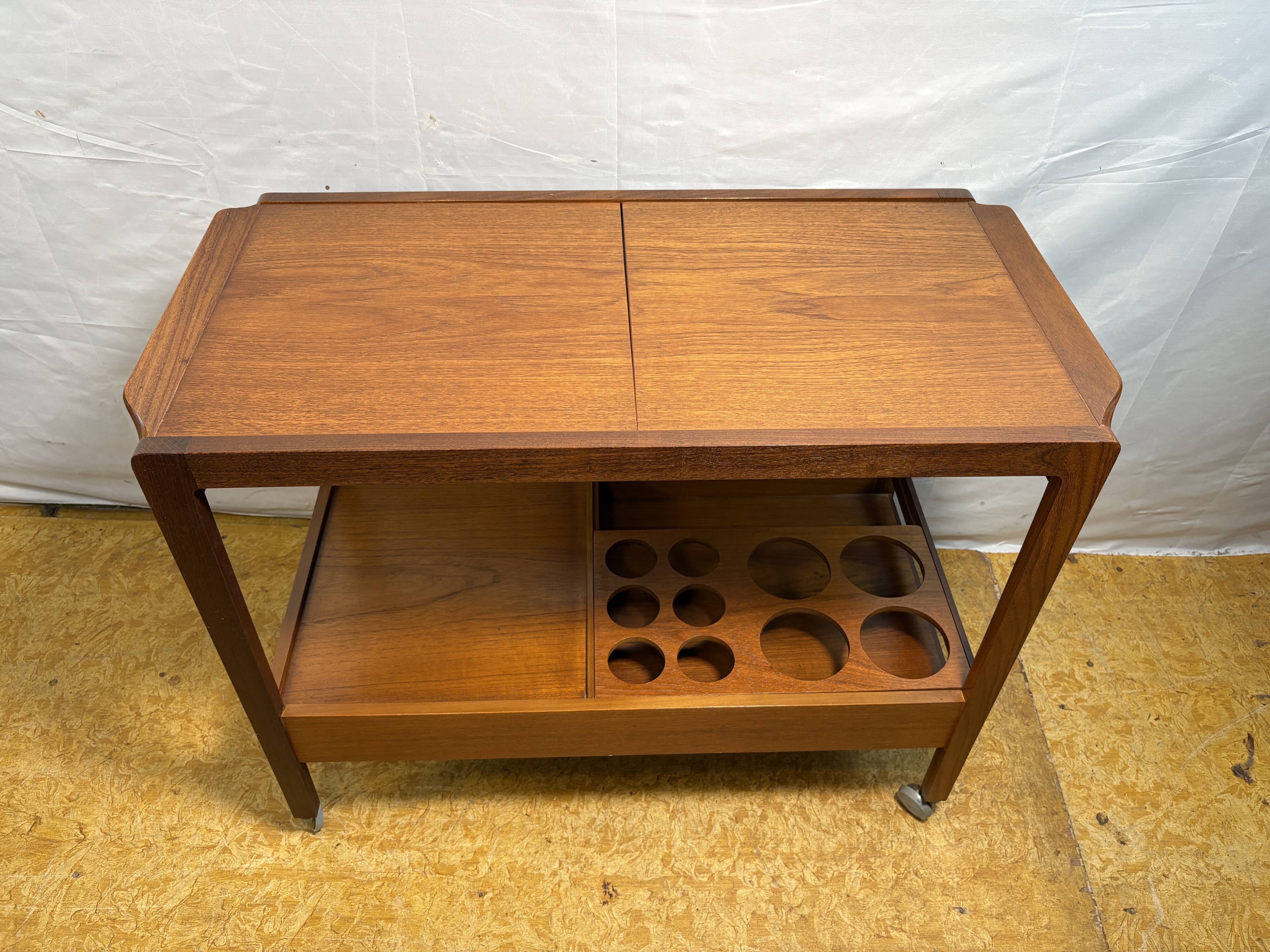 Stunning Vintage Remploy Teak Extending Bar Trolley | 1960 | Scandinavian D