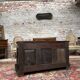Chest in carved natural wood of the eighteenth century