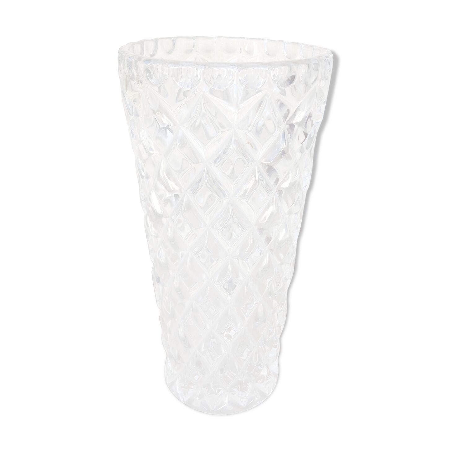 Vase vintage "diamant"