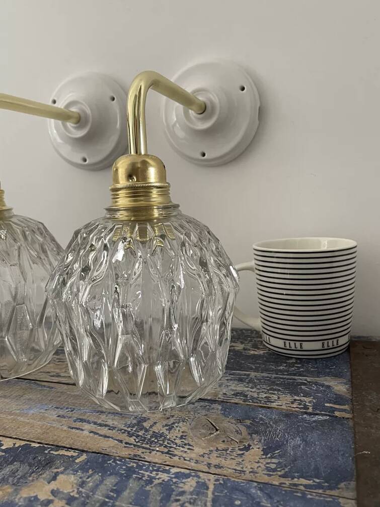Pair of vintage wall lights