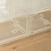 Minimalist chest of drawers from the 1980s, acrylic glass, unique piece