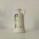 Vintage glazed stoneware pitcher, signed