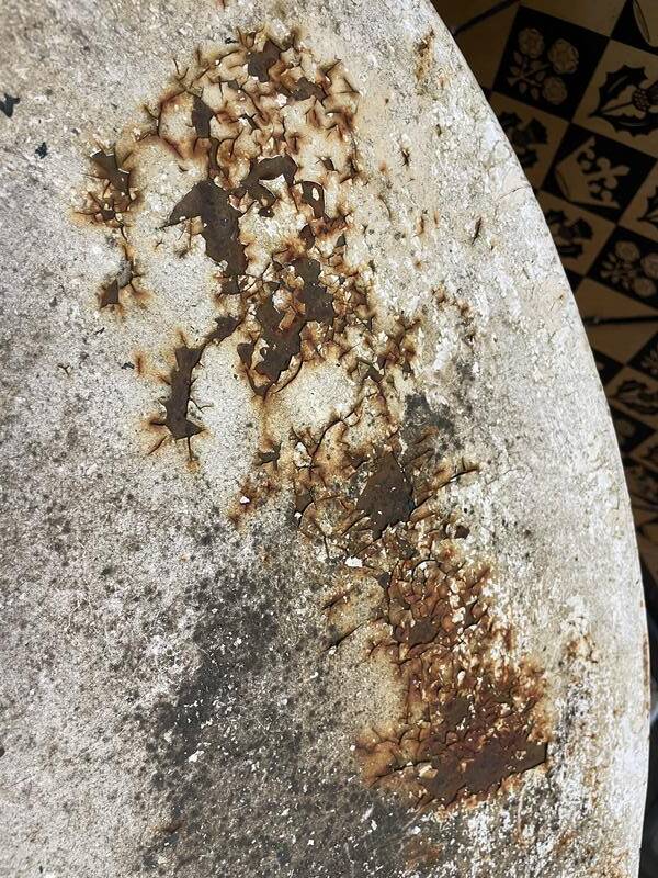 Cast iron garden table