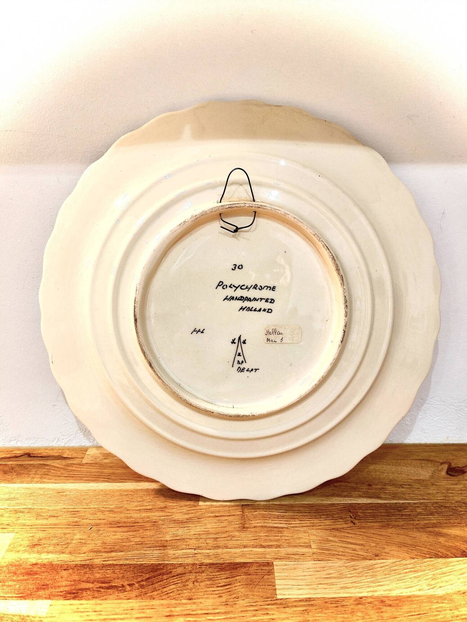 Decorative plate delft - polychrome - holland