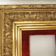 Frame XIX gilded stucco wood decoration acanthus leaves painting painting