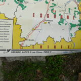 School poster N°49 Hatier 1969 Paris and suburbs