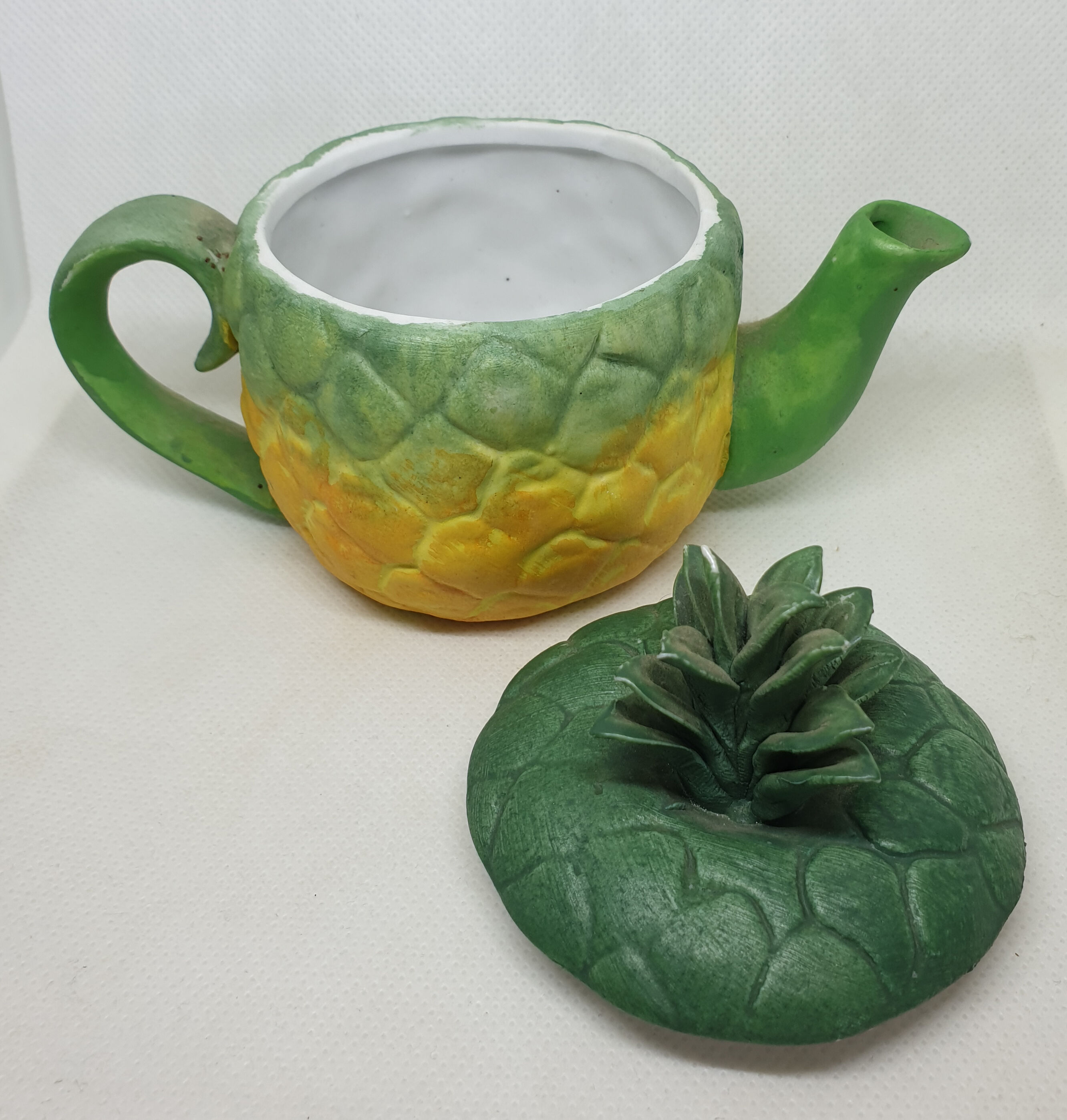 Trio of Fruit Teapot Original Vintage