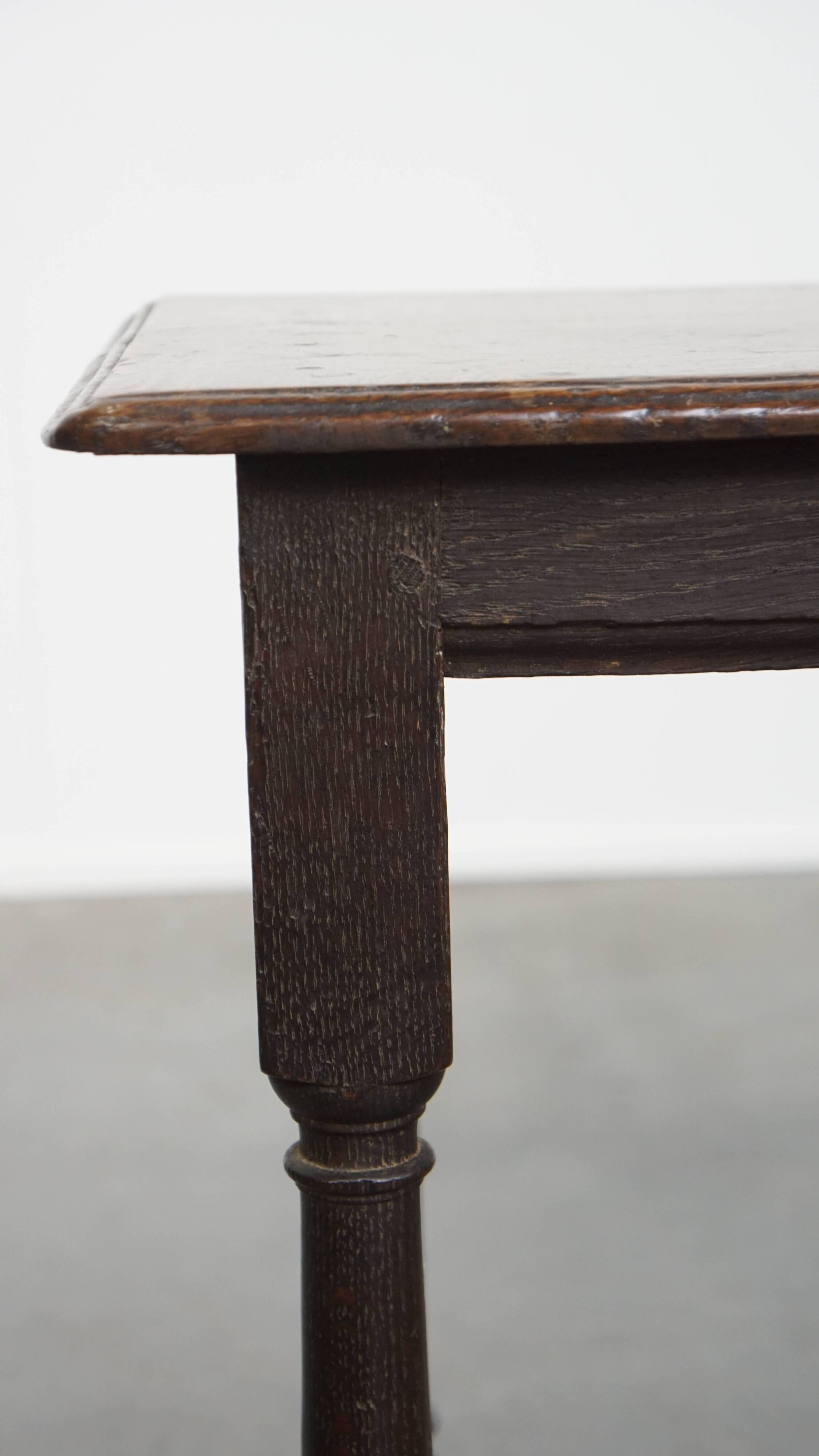 Large Antique English Side Table/Stool