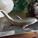 Vintage metal bottle opener dolphin