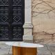 Wavewoo coffee table with stone top
