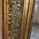 Old mirror Louis Philippe. Beveled mercury ice