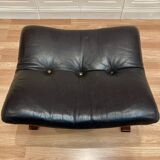 Ottoman leather "Scandinavian design" 1960.