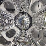 Empty pocket/Ashtray octagonal shape Diamond in finely cut Bohemian crystal, vintage