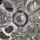 Empty pocket/Ashtray octagonal shape Diamond in finely cut Bohemian crystal, vintage