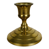 Vintage gold brass candle holder