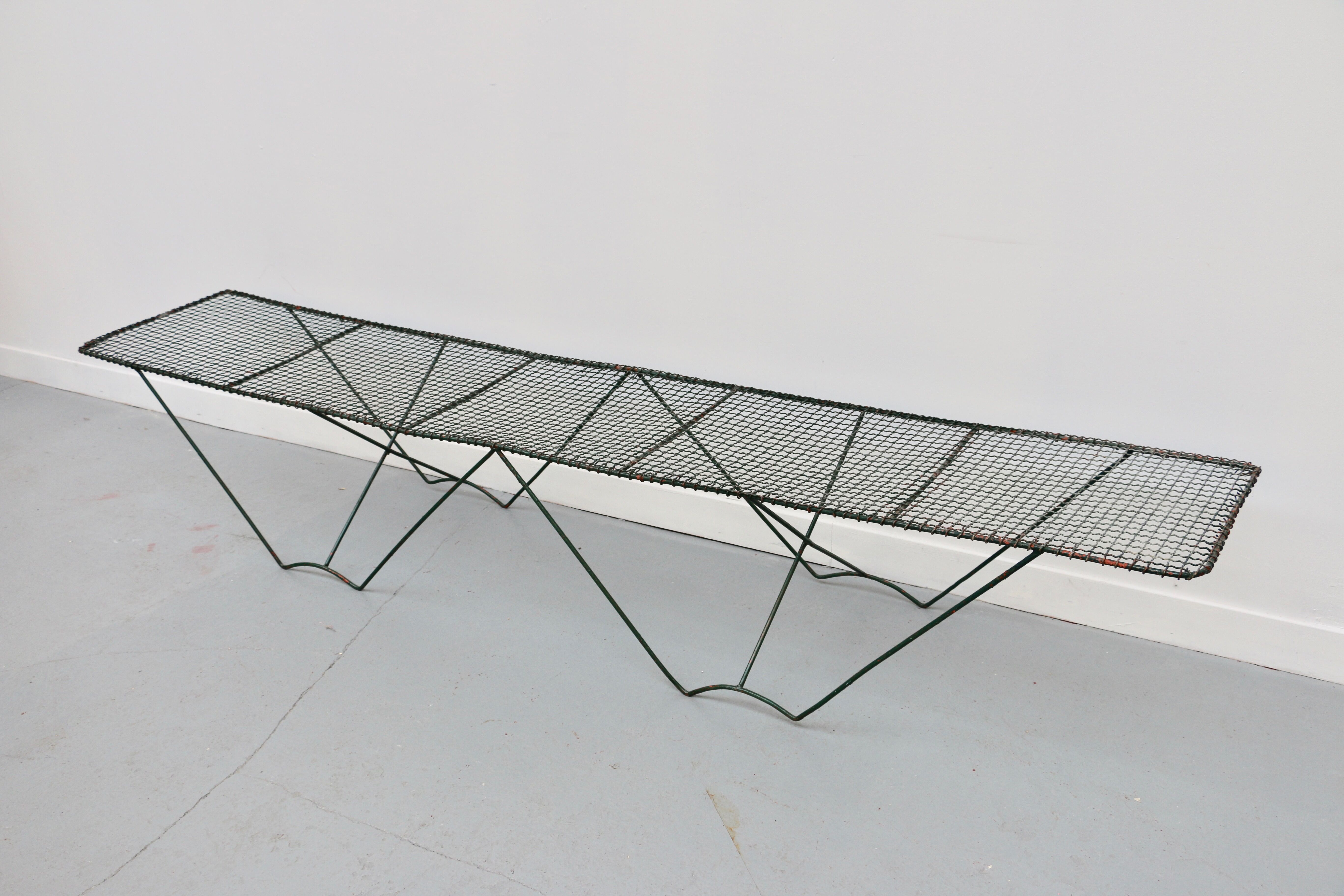 Large metal coffee table