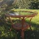 Vintage bamboo and rattan coffee table