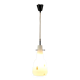 Suspension vintage en métal, laiton et verre, Italie 1960s