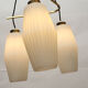 1950s Italian triangle lamp in brass and opalglass