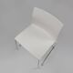 Mid-Century White Chair with Metal Frame and Plastic Seat, Belgium