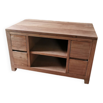 Solid wood TV cabinet