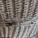 Panier en osier rotin grand coffre à jouets