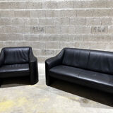 Canapés and Matteo Grassi vintage leather armchairs