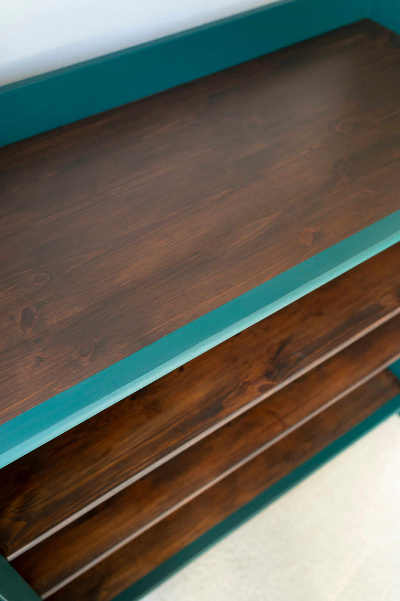 Green and gold china buffet