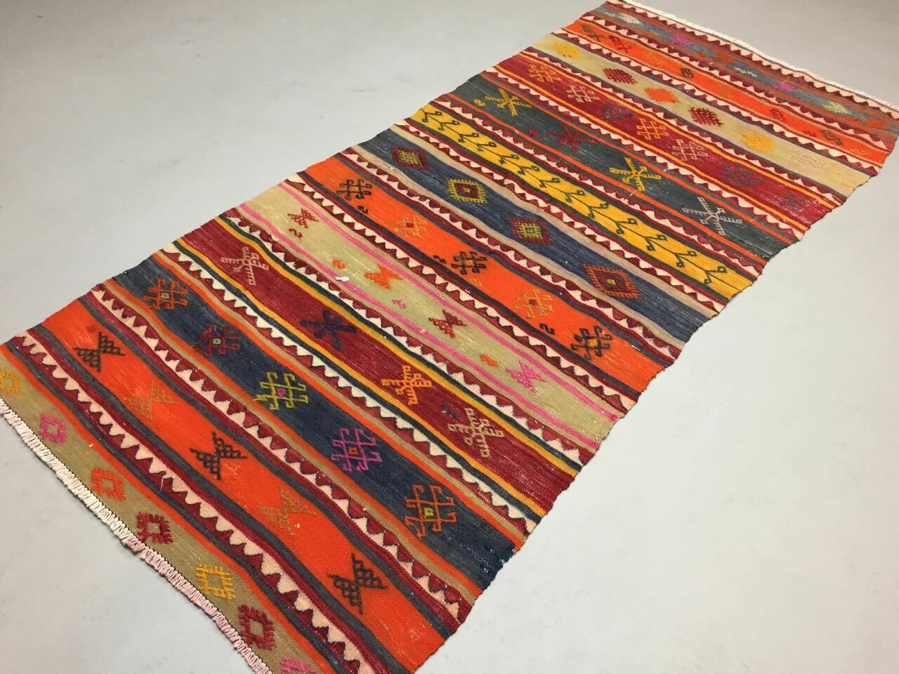 Turkish kilim runner 202x90 cm