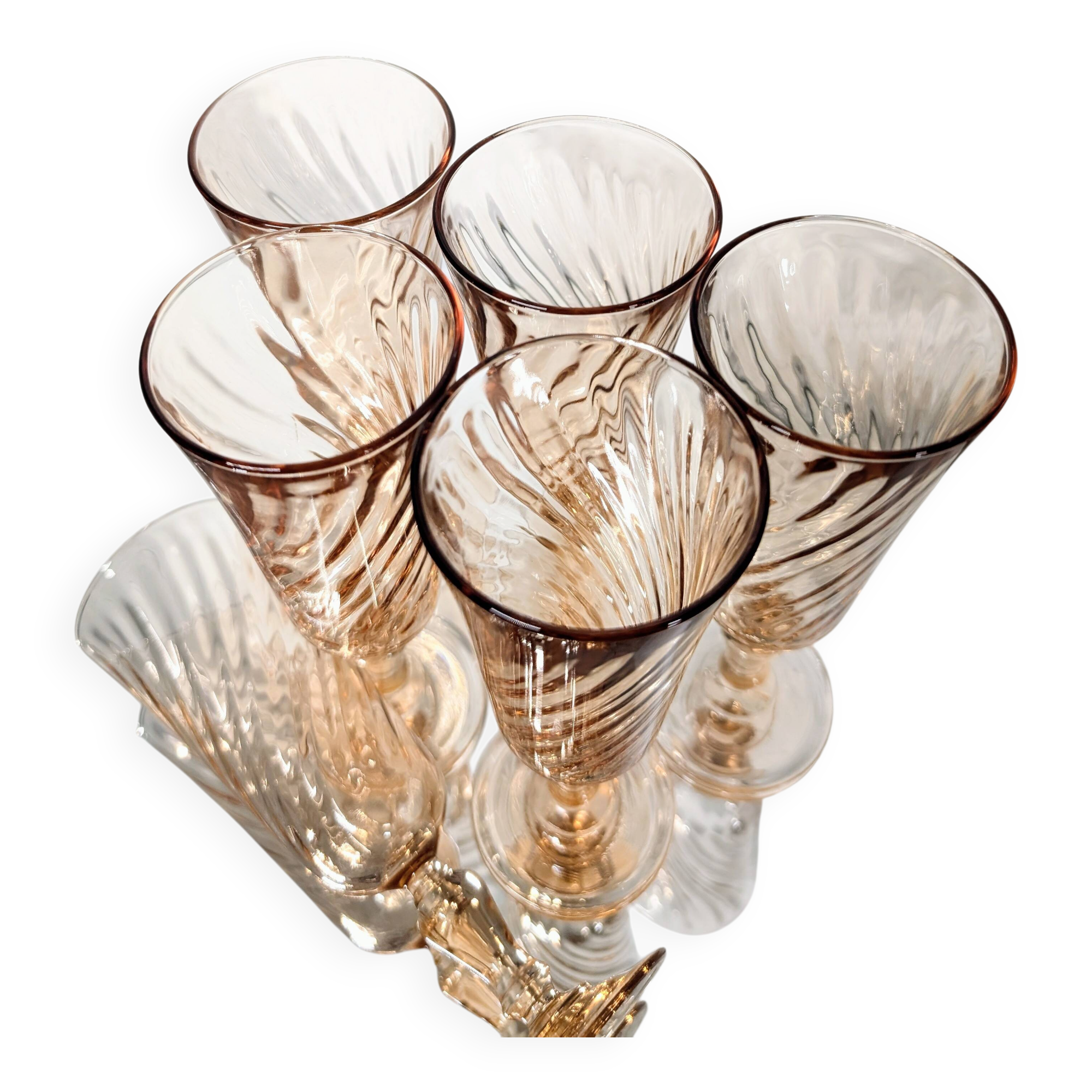 6 Rosaline champagne flutes