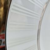 Guy Degrenne serving dish in Limoges porcelain, Venice Day Platinum