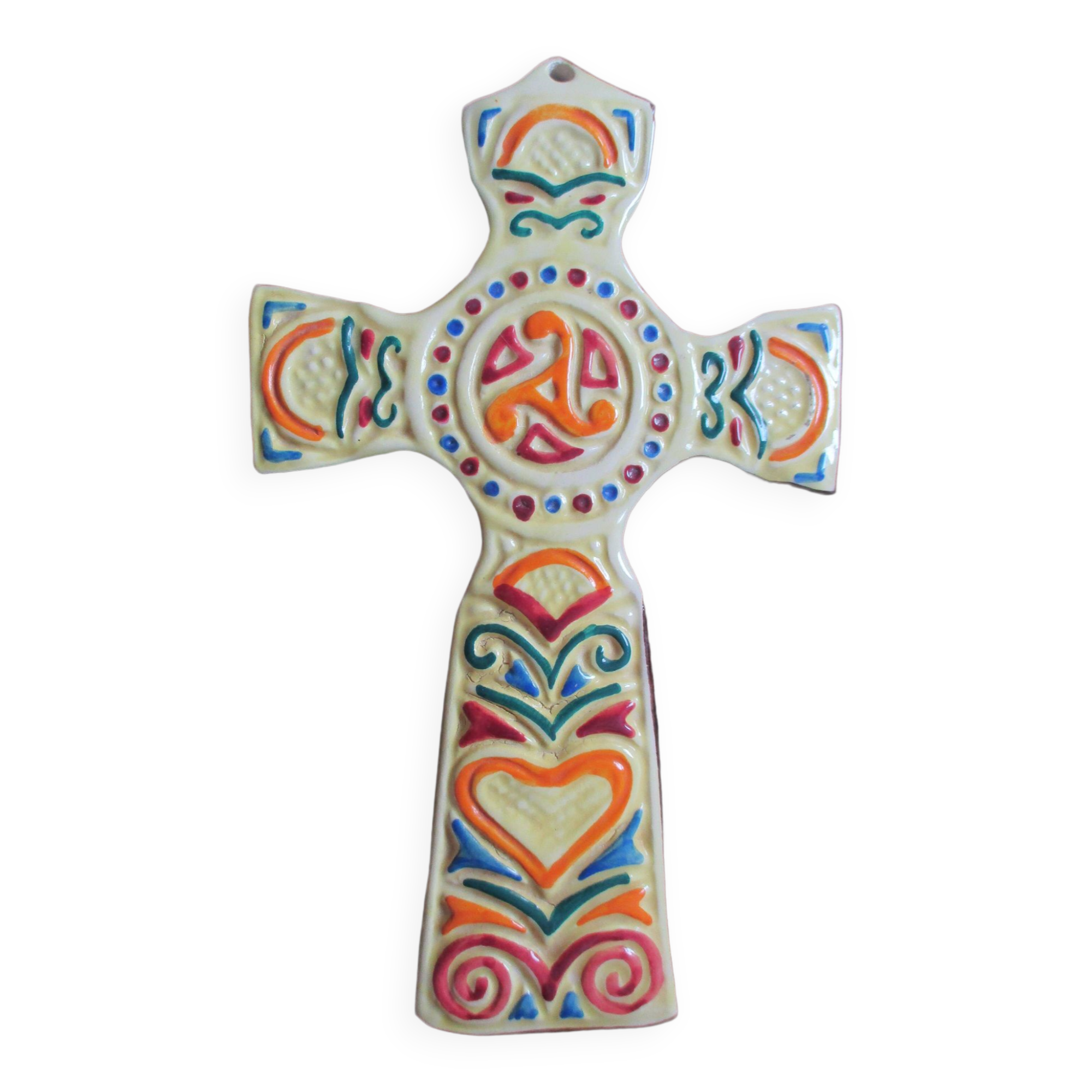 Quimper cross earthenware