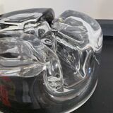 Empty vintage pocket molded glass 70s