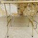 Vintage articulated floor lamp with shelf and magazine holder 1960s