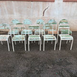 10 chaises de terrasse champêtre 