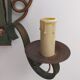 Pairs of vintage wrought iron wall lamps
