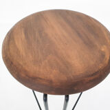 Tomado metal and wooden stool Model 550, The Netherlands